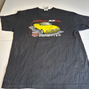 Chevrolet Black Short Sleeve Graphic Tee with Yellow Car